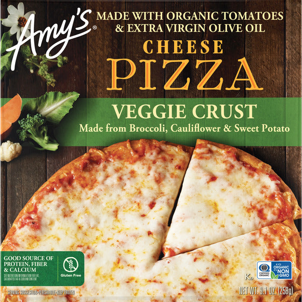Amy's Kitchen Gluten Free Cheese Veggie Crust Pizza