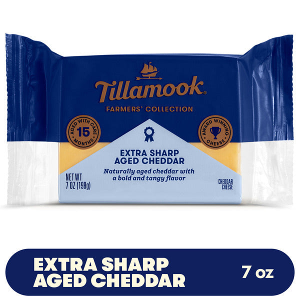 Tillamook Farmers' Collection Extra Sharp Cheddar Cheese Block, 7oz