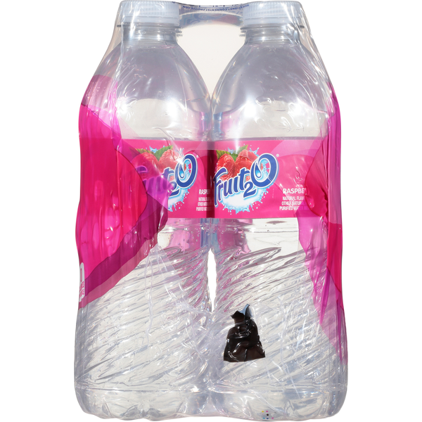 Fruit 2 O Purified Water Beverage, Raspberry, 6 Pack