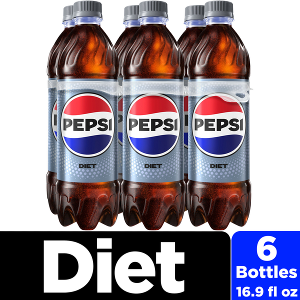 Diet Pepsi Soda Bottles