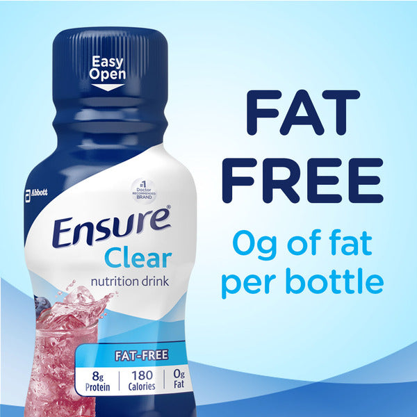 Ensure Clear Nutrition Drink Blueberry Pomegranate Ready to Drink Bottles
