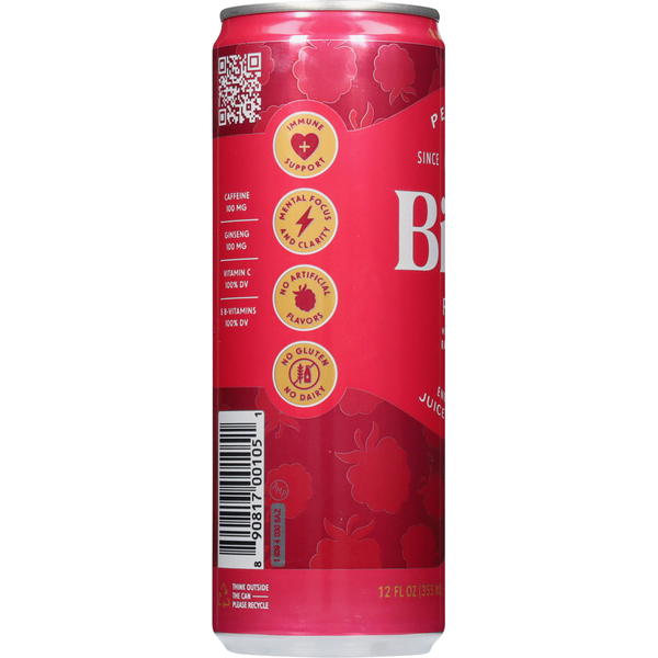 Petey's BING Energizing Juice Beverage, Raz