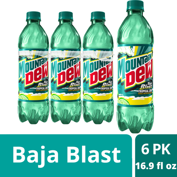 Mountain Dew Baja Blast Soda Pop