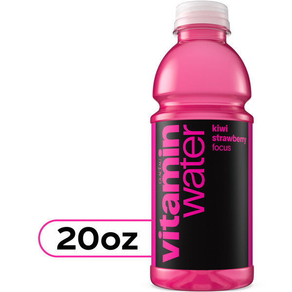 Vitaminwater Focus Kiwi Strawberry Flavored Water Beverage Bottle
