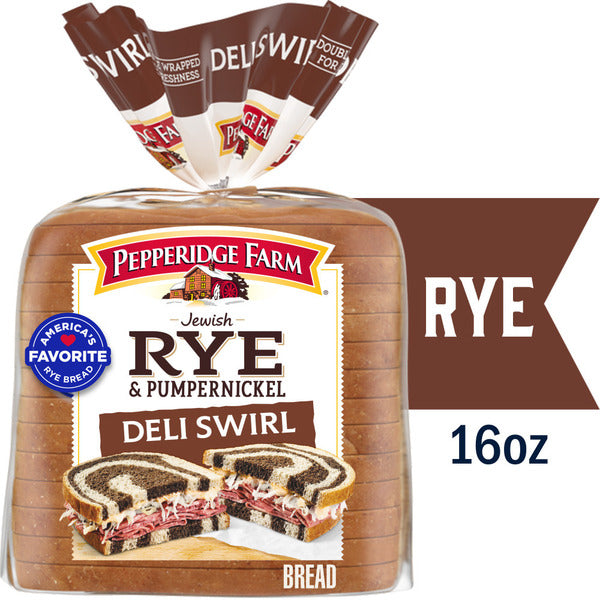 Pepperidge Farm Jewish Rye & Pumpernickel Deli Swirl Bread