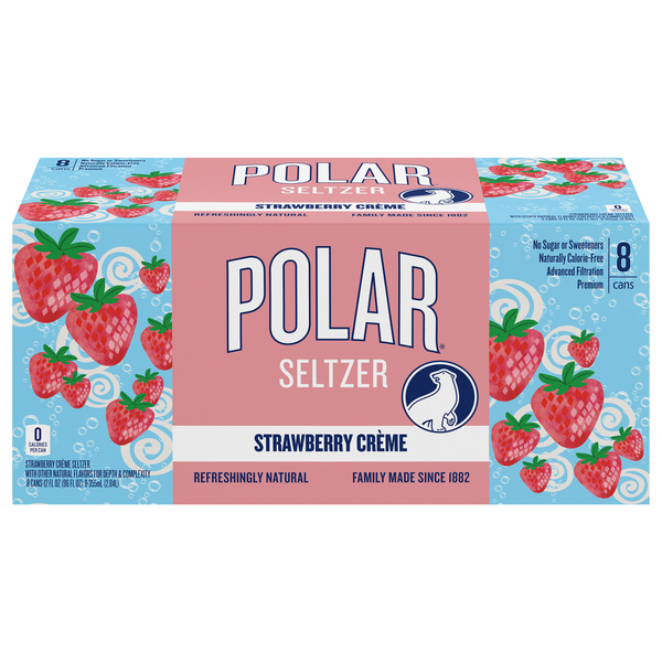 Polar Strawberry Creme Seltzer