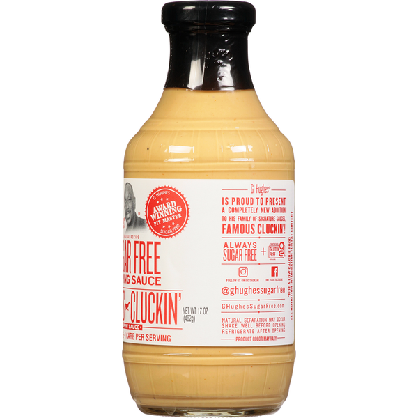 G Hughes Dipping Sauce, Sugar Free, Famous Cluckin'