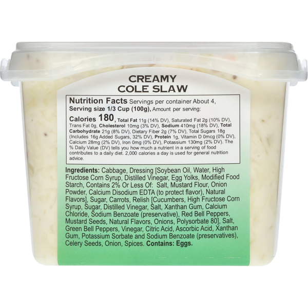 Garden-Fresh Foods Cole Slaw, Creamy