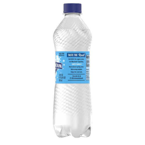ICE MOUNTAIN Sparkling Water, Simply Bubbles, 16.9 oz. Bottle