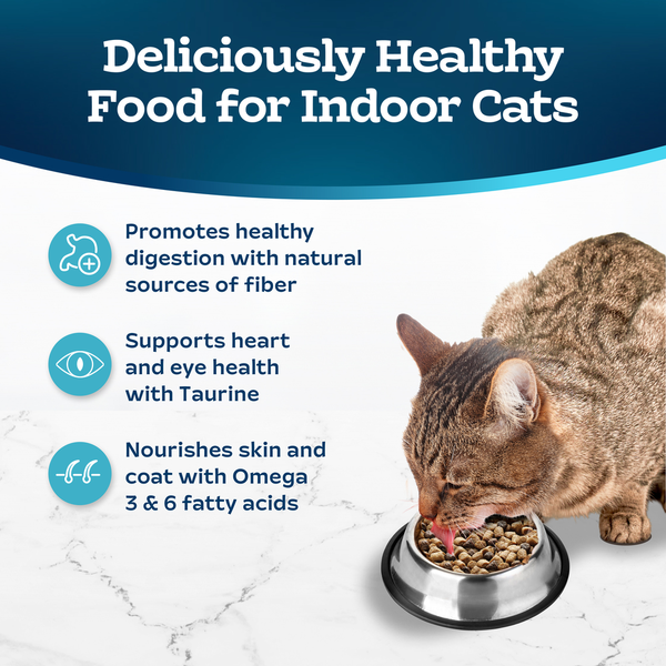 Blue Buffalo Tastefuls Natural Dry Food for Adult Indoor Cats, Chicken & Brown Rice