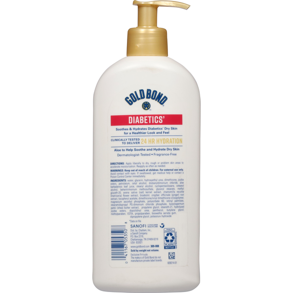 Gold Bond Body Lotion, Dry Skin Relief, Diabetics', Aloe