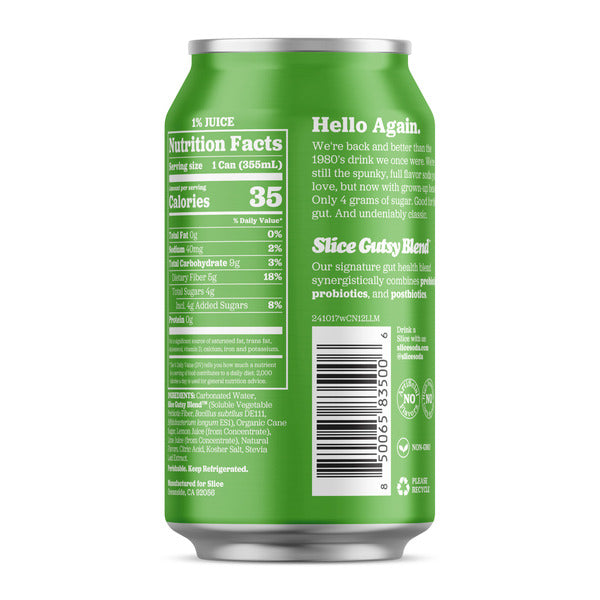 Slice Lemon Lime Healthy Soda