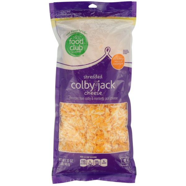 Food Club Colby Jack Colby & Monterey Jack Shredded Cheese