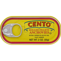 Cento Rolled Fillets Anchovies with Capers in Olive Oil, Salt Added