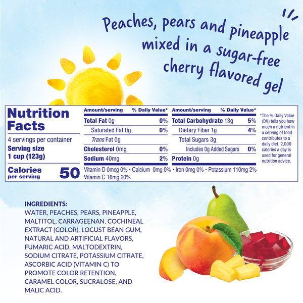 Dole Mixed Fruit in Cherry Gel Cups