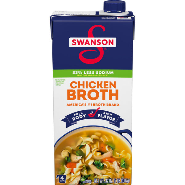 Swanson's 33% Less Sodium Chicken Broth