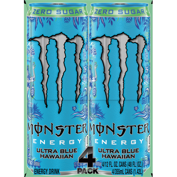 Monster Zero Sugar Ultra Blue Hawaiian Energy Drink