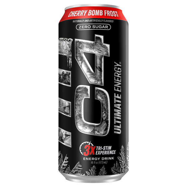 C4 Energy Drink, Cherry Bomb Frost, Zero Sugar