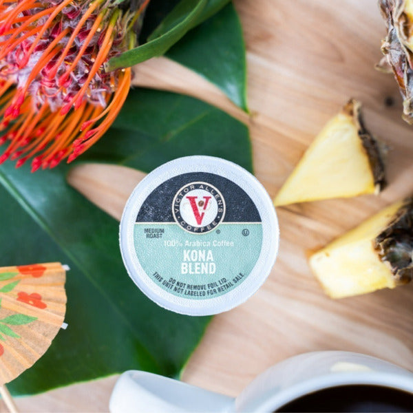 Victor Allen's Coffee Kona Blend, Medium Roast, Single Serve Coffee Pods