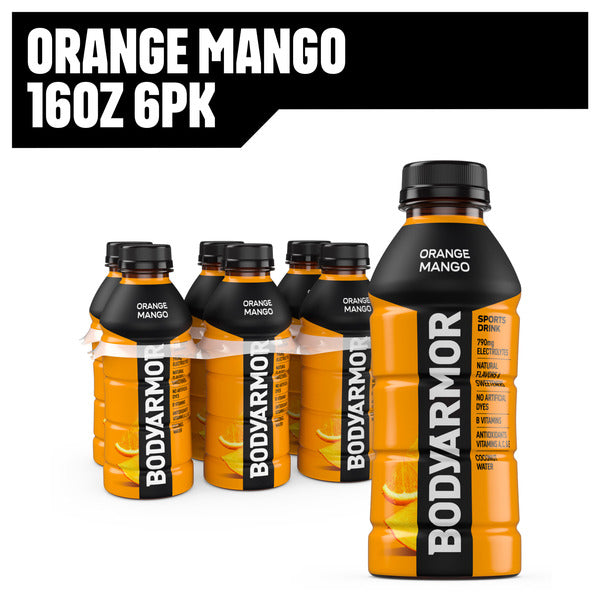 BODYARMOR Orange Mango Sports Drink Bottles