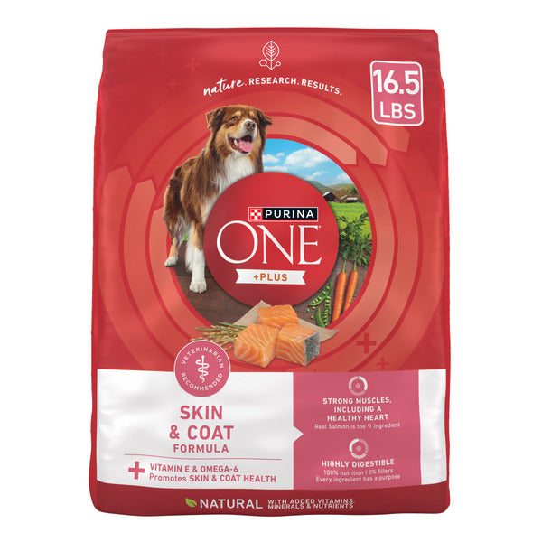 Purina ONE Natural, Sensitive Stomach Dry Dog Food, +Plus Skin & Coat Formula