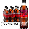 Coca Cola Zero Sugar Cherry Soda Bottles