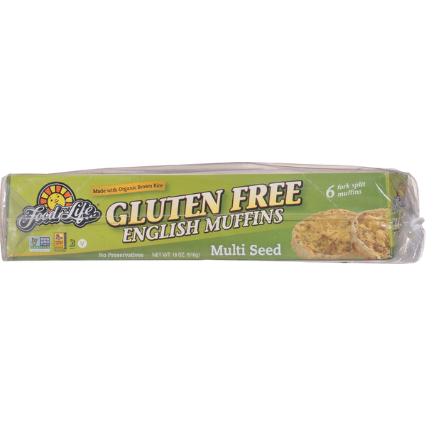 Food for Life Gluten Free Fork Split Multi Seed English Muffins