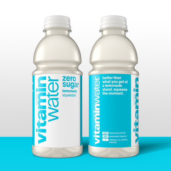 Vitaminwater Squeezed Lemonade Zero Sugar Flavored Water Beverage Bottle
