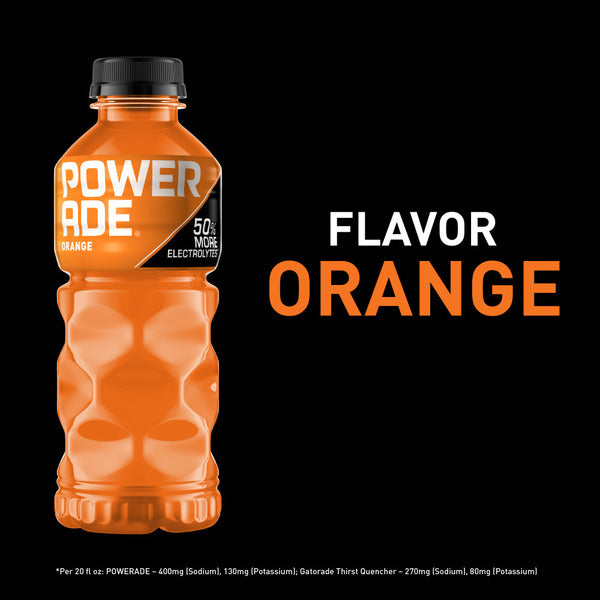 POWERADE Orange Sports Drink Bottles