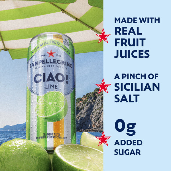 San Pellegrino Ciao Lime Sparkling Water