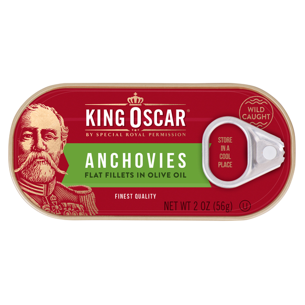 King Oscar Wild Caught Anchovy Fillets in Olive Oil