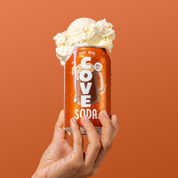 Cove Zero Sugar Probiotic Soda, Root Beer