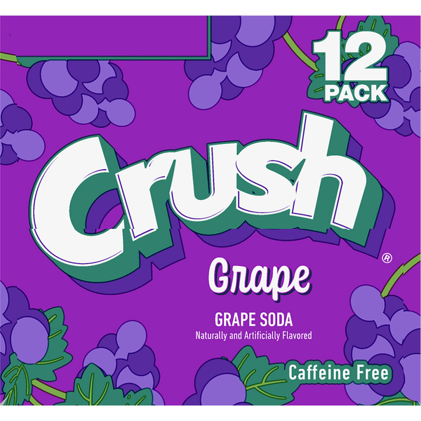 Crush Soda, Grape, 12 Pack