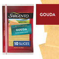 Sargento Natural Gouda Sliced Cheese, 10 Slices