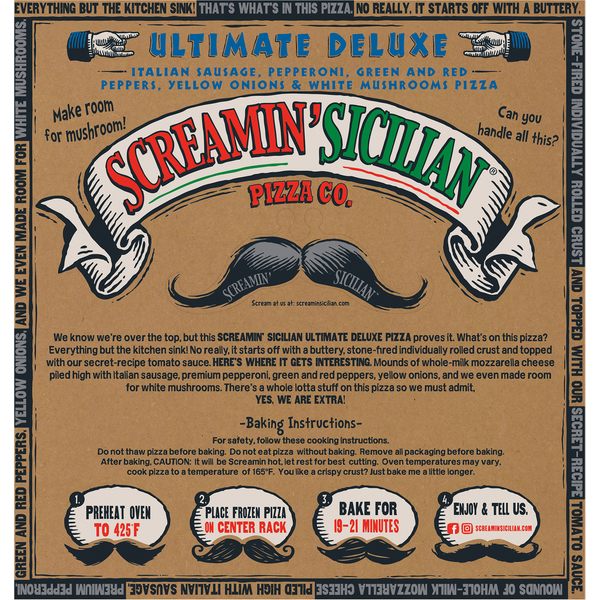 Screamin' Sicilian Pizza, Ultimate Deluxe
