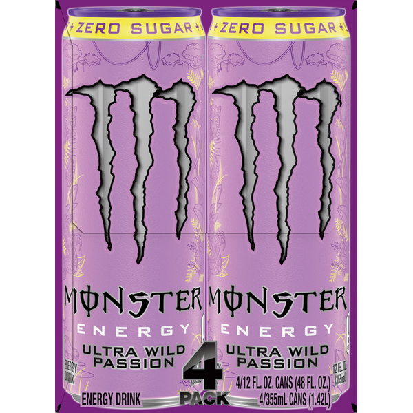 Monster Zero Sugar Ultra Wild Passion Energy Drink