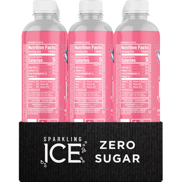 Sparkling Ice® Sparkling Water, Zero Sugar, Kiwi Strawberry