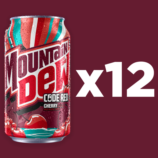 Mountain Dew Code Red Soda - Pack