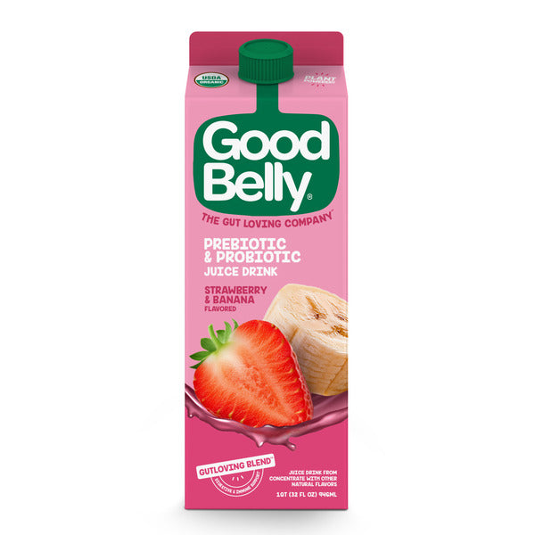 GoodBelly Strawberry & Banana Prebiotic & Probiotic Organic Juice Drink
