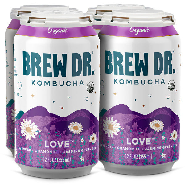 Brew Dr. Kombucha Organic Love, w/  Lavender Jasmine & Chamomile