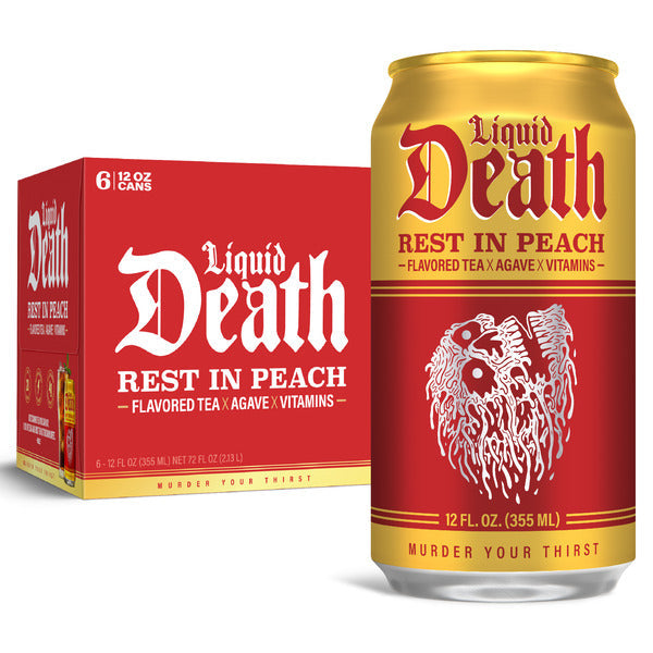Liquid Death Rest in Peach Iced Tea