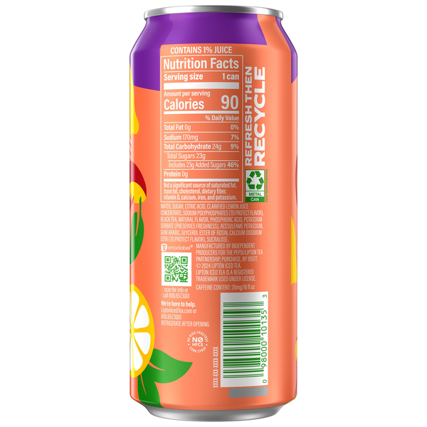 Lipton Peach Passion Fruit Lemonade Iced Tea