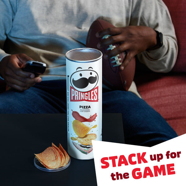 Pringles Pizza Potato Crisps Chips, Lunch Snacks, 5.5 oz