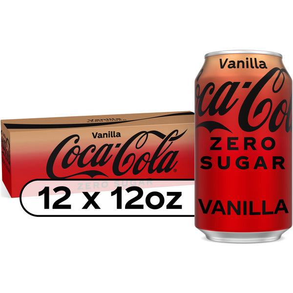 Coca Cola Zero Sugar Vanilla Soda Soft Drink