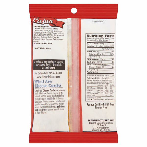 Ellsworth Cooperative Creamery Cajun Cheddar Cheese Curds