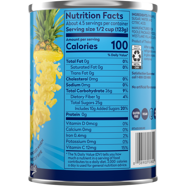 Dole Pineapple, Crushed