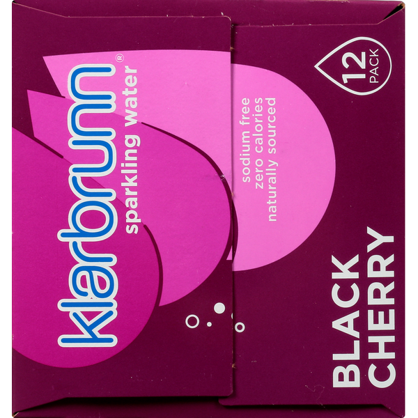 Klarbrunn Black Cherry Naturally Sourced Sparkling Water