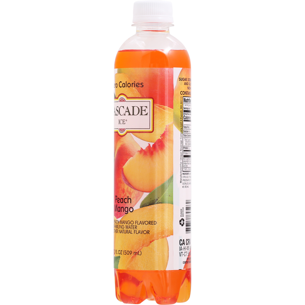 Cascade Ice Sparkling Water, Peach Mango