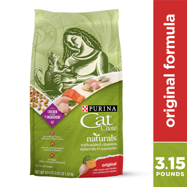 Purina Cat Chow Naturals With Added Vitamins, Minerals and Nutrients Dry Cat Food, Naturals Original