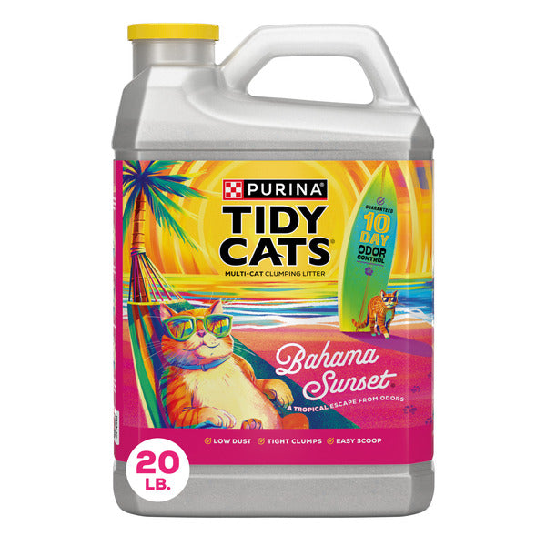 Purina Tidy Cats Bahama Sunset Scented Clumping Cat Litter Odor Control Formula